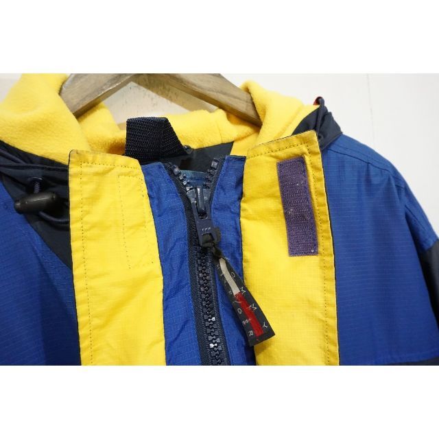 TOMMY HILFIGER(トミーヒルフィガー)の90s TOMMY HILFIGERナイロン フリース ジャケット 紺326M▲ メンズのジャケット/アウター(ナイロンジャケット)の商品写真