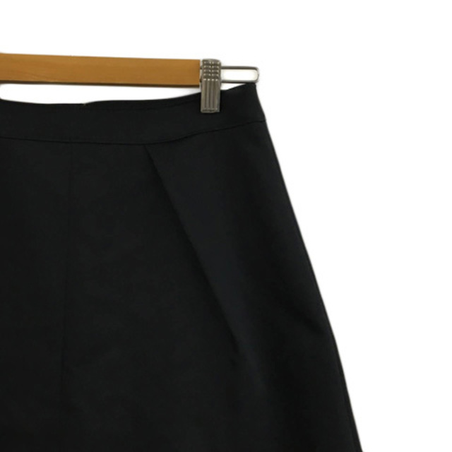 Spick & Span(スピックアンドスパン)のスピック&スパン スカート フレア 膝丈 タック 無地 38 黒 ブラック レディースのスカート(ひざ丈スカート)の商品写真