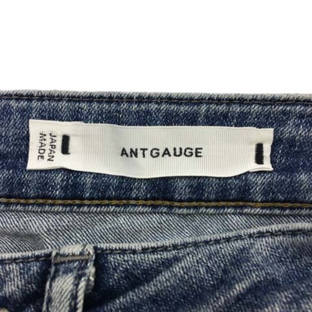 Antgauge(アントゲージ)のアントゲージ パンツ デニム ジーンズ Gパン ストレート ロング M 青 レディースのパンツ(デニム/ジーンズ)の商品写真