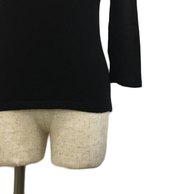 UNTITLED(アンタイトル)のアンタイトル セーター ニット プルオーバー スリットネック 七分袖 2 黒 レディースのトップス(ニット/セーター)の商品写真