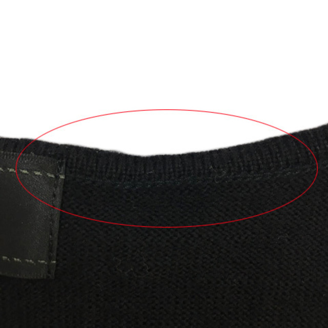 UNTITLED(アンタイトル)のアンタイトル セーター ニット プルオーバー スリットネック 七分袖 2 黒 レディースのトップス(ニット/セーター)の商品写真