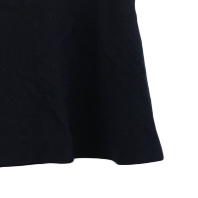 NATURAL BEAUTY BASIC(ナチュラルビューティーベーシック)のナチュラルビューティーベーシック スカート フレア ミニ ラメ 無地 M 紺 レディースのスカート(ミニスカート)の商品写真