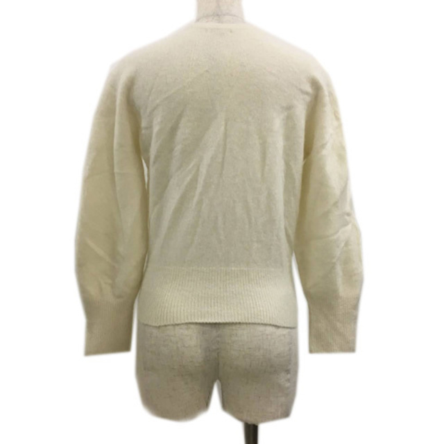 NOLLEY'S(ノーリーズ)のノーリーズ セーター ニット プルオーバー 無地 ウール 長袖 38 白 レディースのトップス(ニット/セーター)の商品写真