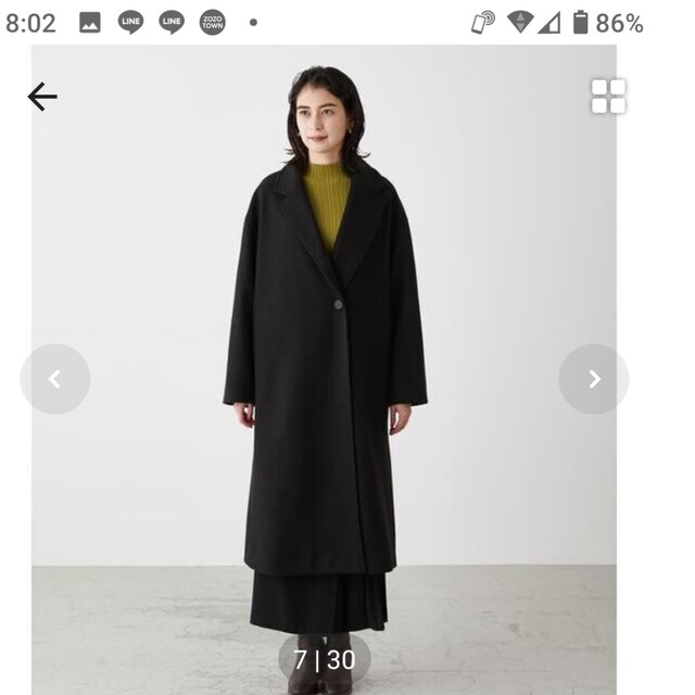 AZUL by moussy - 【値下げ即決OK】AZULbyMOUSSY 新品コート 黒の通販 ...