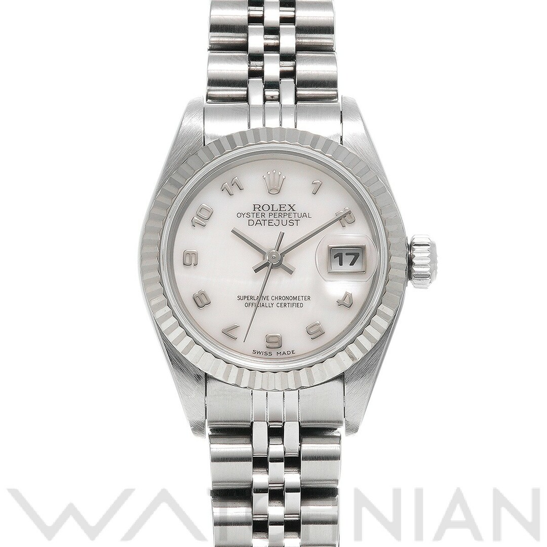 ROLEX - 中古 ロレックス ROLEX 69174NA A番(1999年頃製造) ホワイトシェル レディース 腕時計