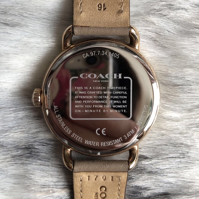COACH(コーチ)の【used】ウォッチ/腕時計/革/ブラウン/ティーローズ レディースのファッション小物(腕時計)の商品写真