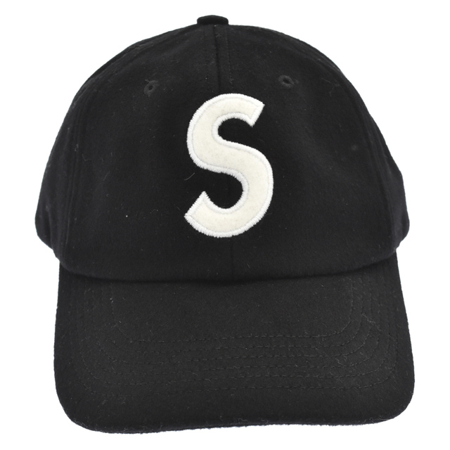 帽子SUPREME シュプリーム 21SS Terry S Logo 6-Panel Cap フロントSロゴ刺繍パネルキャップ 帽子 ブラック