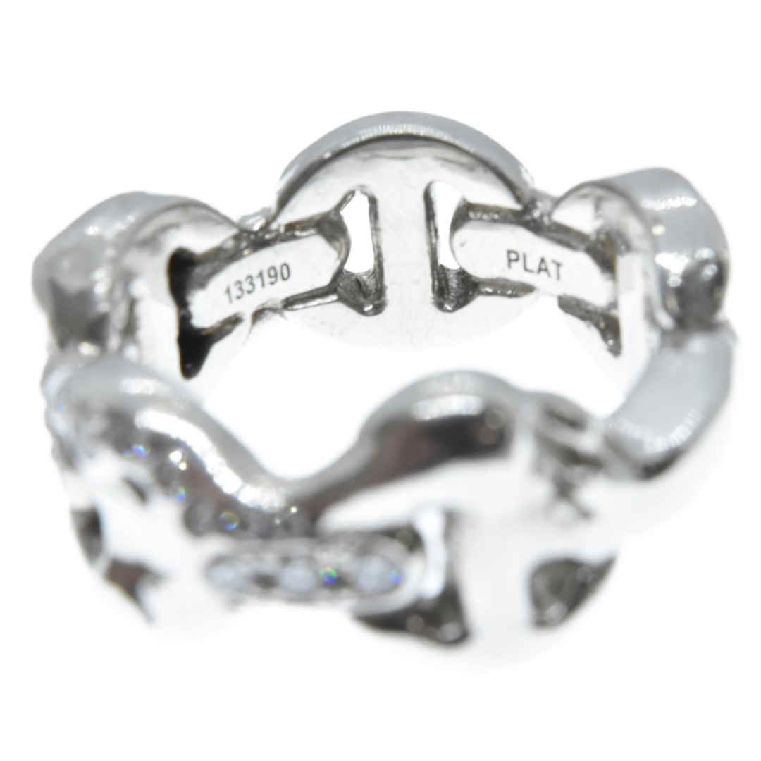 HOORSENBUHS ホーセンブース DOUBLE SACRED MELTED SERIES Across RING Platinum Classic Tri-link HB005 アンカーリンク リング ダイヤモンド/プラチナ カスタムオーダー 18号 メンズのアクセサリー(リング(指輪))の商品写真