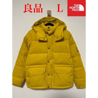 ザノースフェイス(THE NORTH FACE)の【良品】THE NORTH FACE ノースフェイス キャンプシェラ 黄色 L(ダウンジャケット)