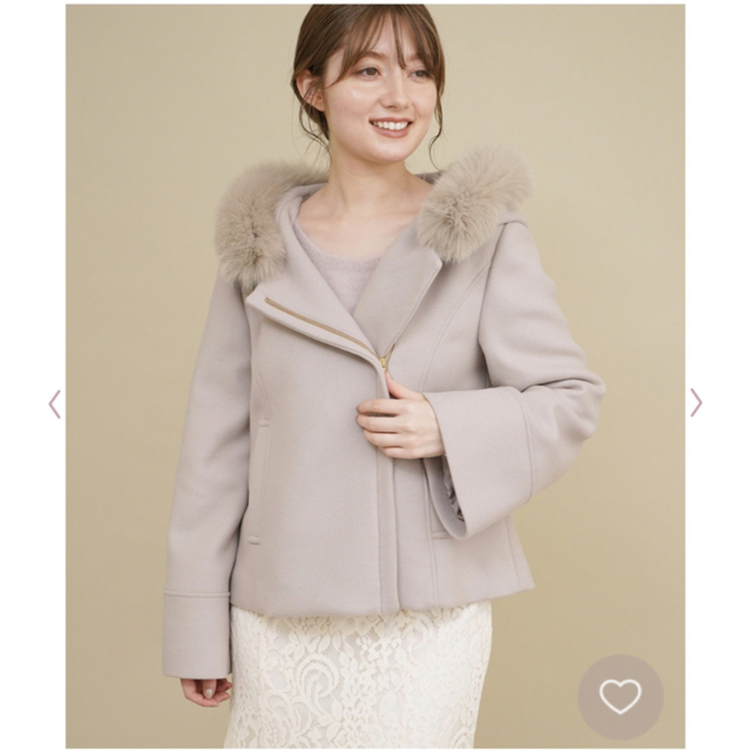 noela ファー付ショート2WAYコート とっておきし新春福袋 18900円