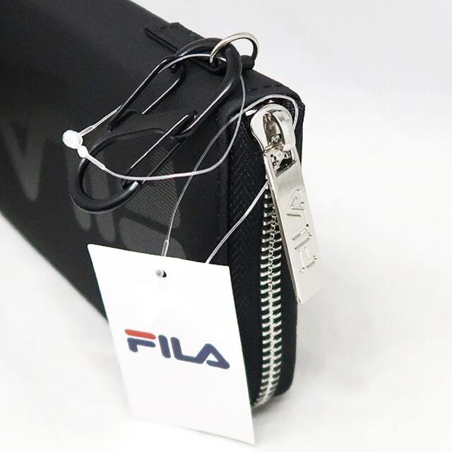 FILA(フィラ)の未使用 FILA フィラ　フィラ財布 ダイアプリント 長財布 ブラック 黒 メンズのファッション小物(長財布)の商品写真