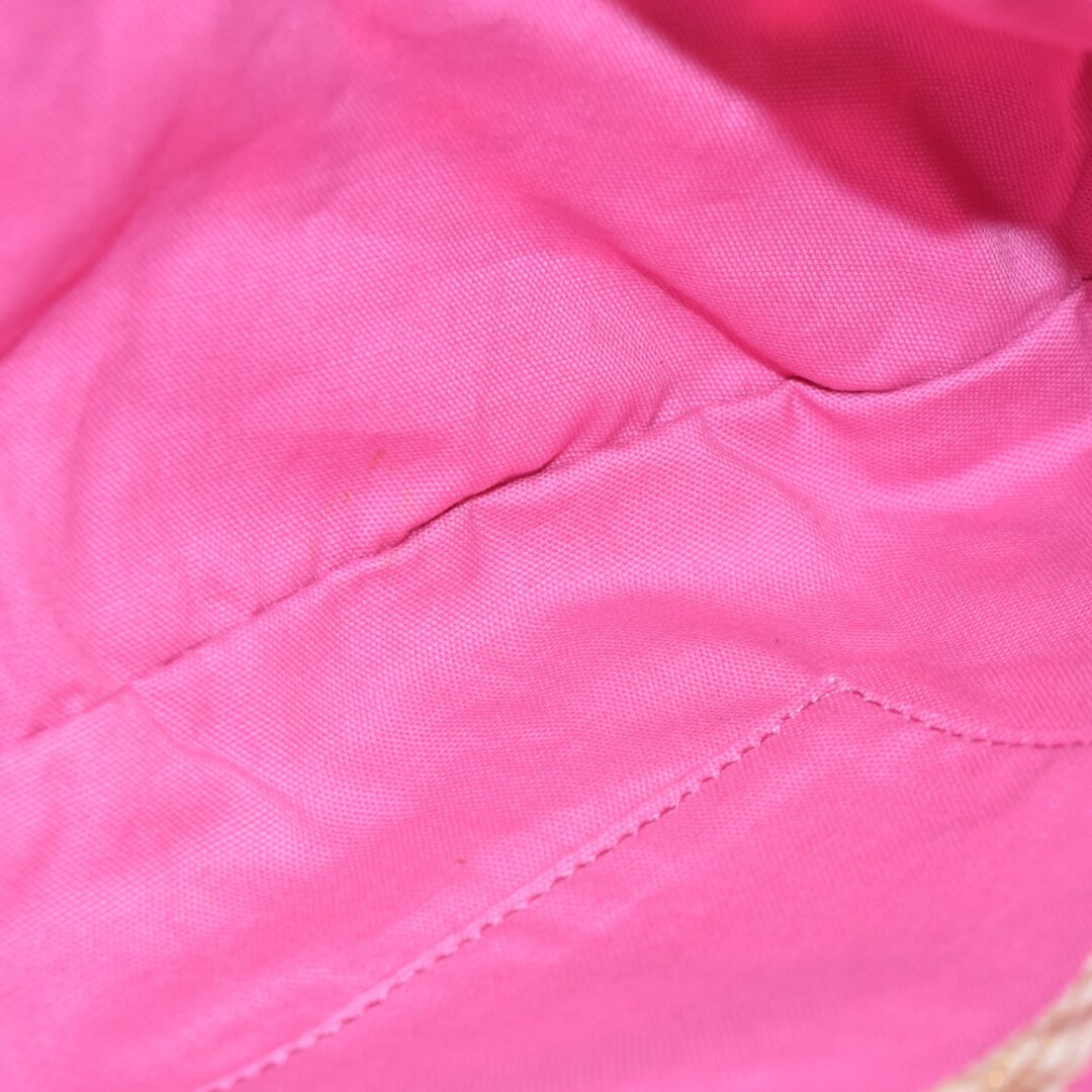 Samantha Thavasa(サマンサタバサ)のSamantha Thavasa サマンサタバサ ニット装飾レザーベルトトートバック ピンク レディース レディースのバッグ(トートバッグ)の商品写真