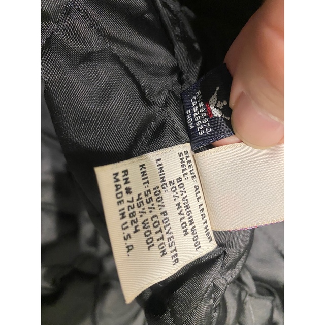 03aw USA製 OLD STUSSY VARSITY XL 新品 スタジャン