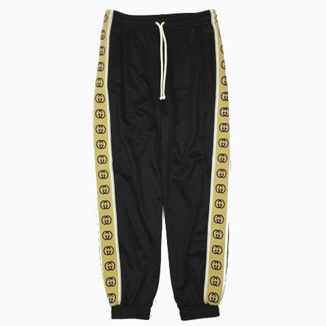 高価値 トラック GUCCI グッチ 美品 - Gucci パンツ 黒 ジャージ