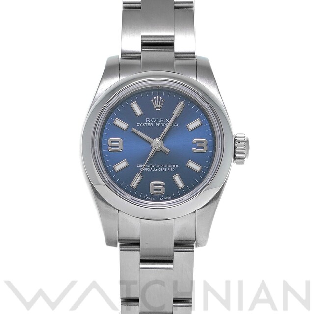 ROLEX - 中古 ロレックス ROLEX 176200 M番(2007年頃製造) ブルー レディース 腕時計