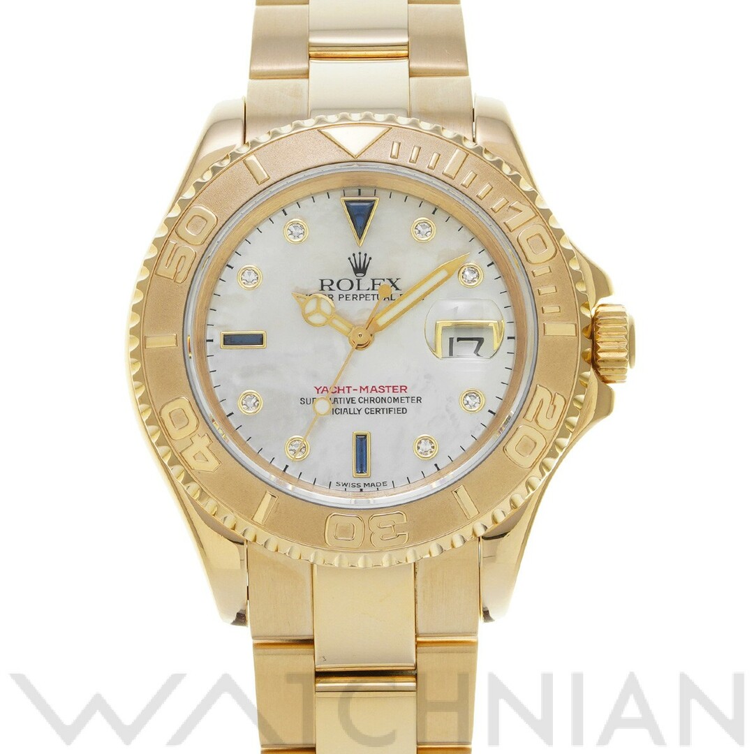ROLEX - 中古 ロレックス ROLEX 16628NGS K番(2002年頃製造) ホワイトシェル /ダイヤモンド/サファイア メンズ 腕時計
