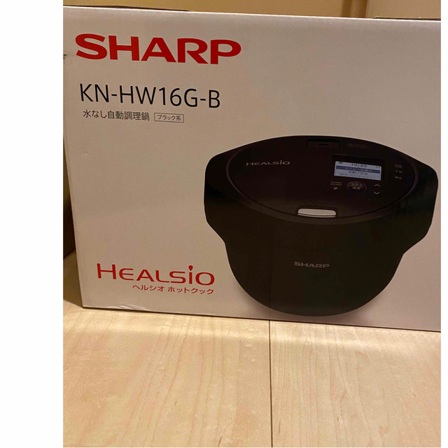 SHARP(シャープ)の[新品】シャープ KN-HW16G ヘルシオ  ホットクック 1.6L ブラック スマホ/家電/カメラの調理家電(調理機器)の商品写真