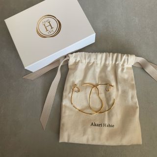 桜瑪瑙 Akari H chic 【アカリ】 hoop earring gold - イヤリング