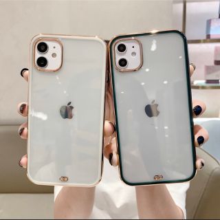 ◉最新•人気型◉ iPhone13pro 背面クリア ソフトケース ホワイト  (iPhoneケース)