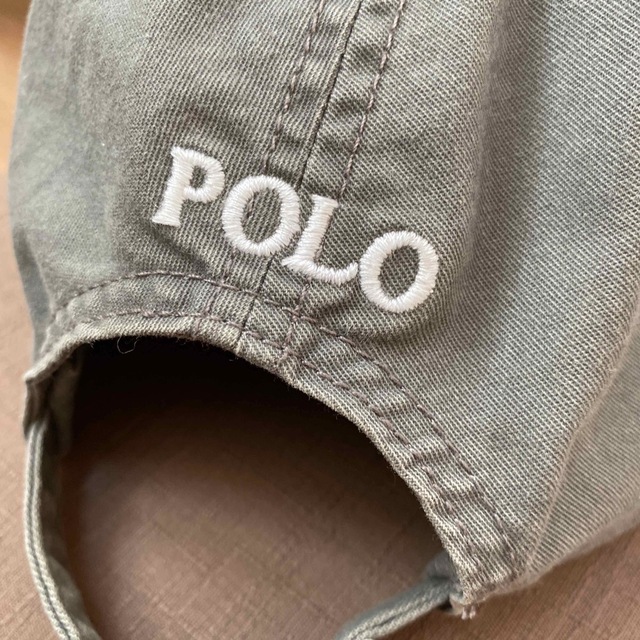 POLO（RALPH LAUREN）(ポロ)の【56cm】ラルフローレン　キャップ　キッズ　グレー　帽子　野球帽 キッズ/ベビー/マタニティのこども用ファッション小物(帽子)の商品写真