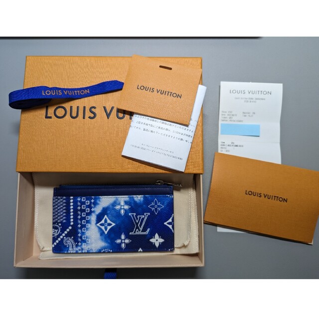 LOUIS VUITTON - ルイヴィトン　フラグメント　コイン・カードケース　バンダナ　モノグラム　美品