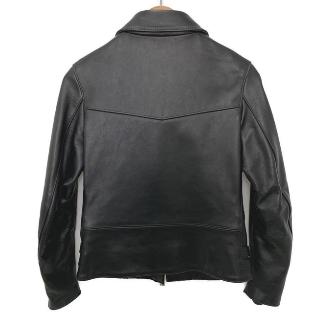 666 LEATHER WEAR レザージャケット 牛革 SIZE 34 レディース ブラック