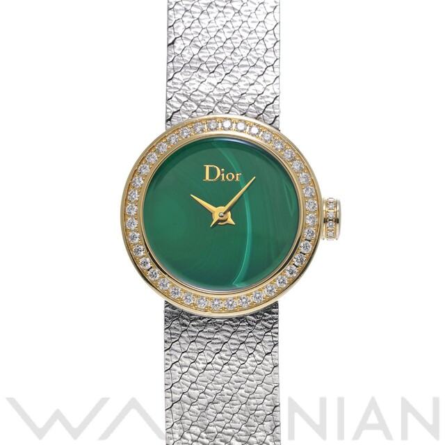 Dior - 中古 ディオール Dior CD040120M001 グリーン レディース 腕時計