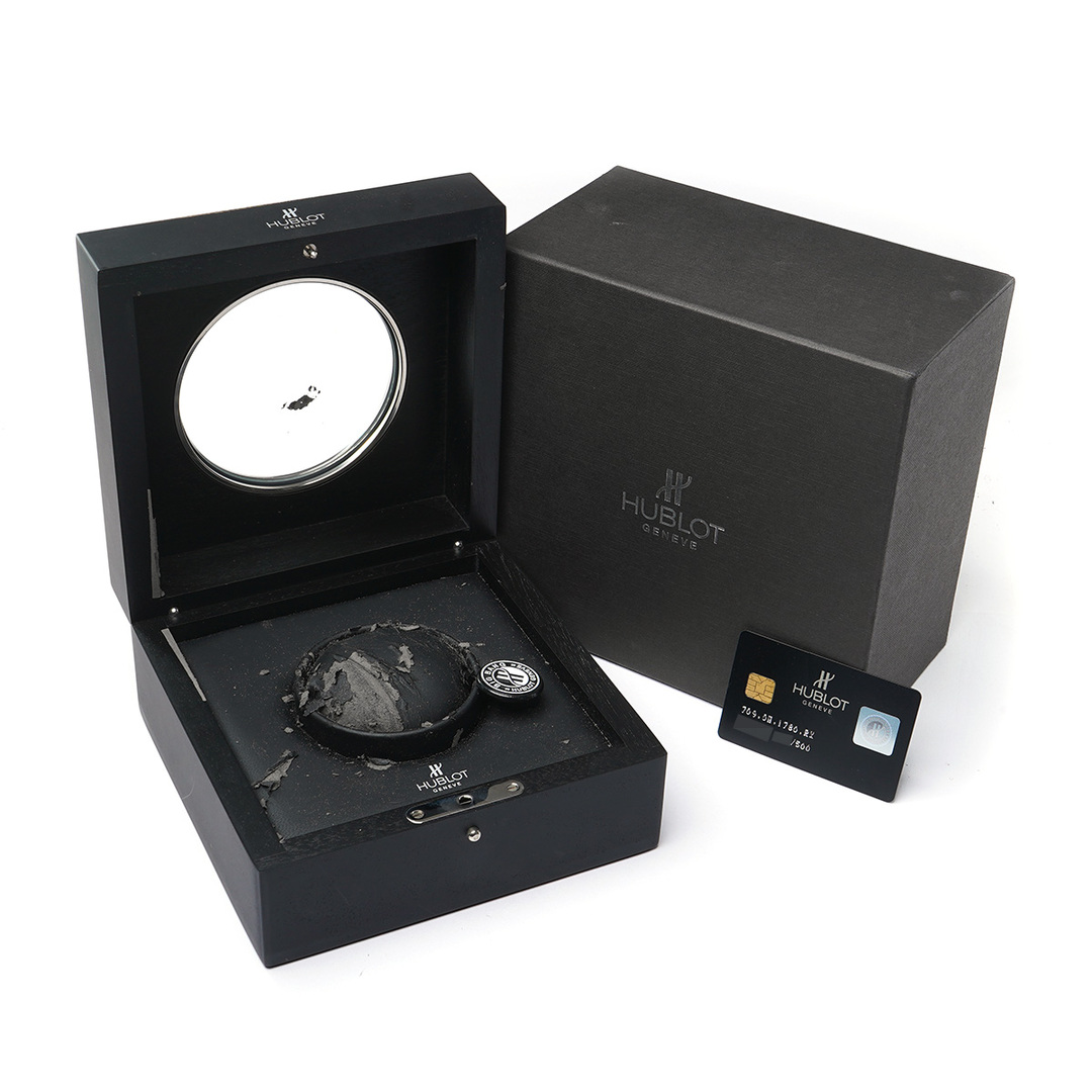 HUBLOT(ウブロ)の中古 ウブロ HUBLOT 709.OM.1780.RX ブラック メンズ 腕時計 メンズの時計(腕時計(アナログ))の商品写真