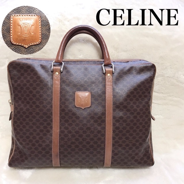 celine - CELINE ブリーフケース PVC マルチカラー マカダム柄 ビジネスバッグ