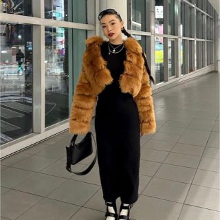 ロングコート星玲奈 ファーコート d holic zara 値下げしました