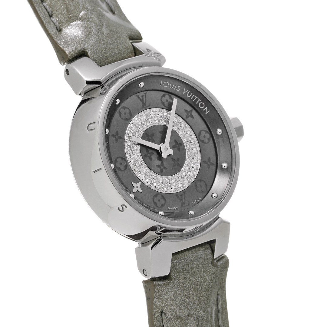 ルイ ヴィトン LOUIS VUITTON Q12MU グレー /ダイヤモンド レディース 腕時計