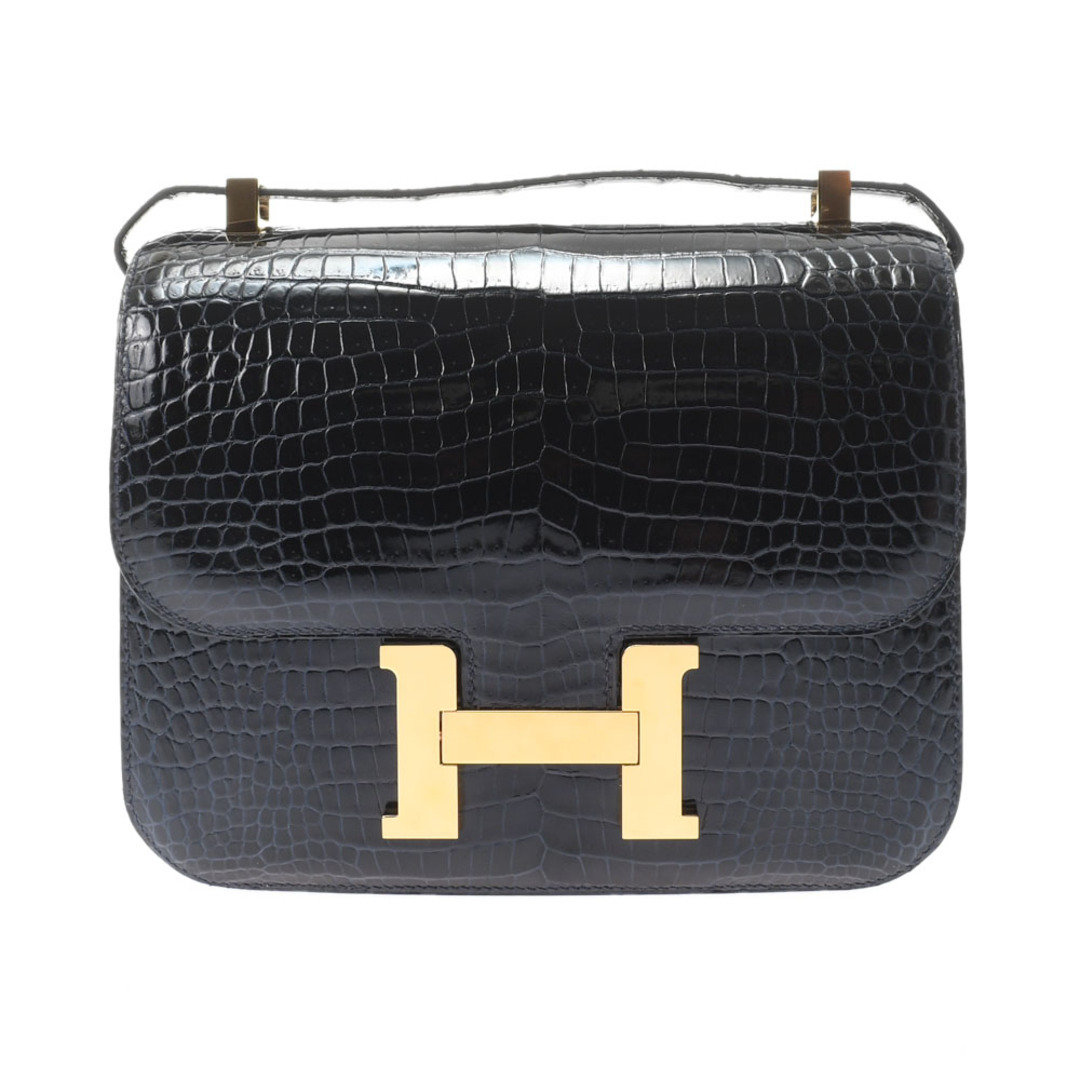 Hermes(エルメス)の中古 エルメス HERMES レディース ショルダーバッグ ブルーニュイ /ゴールド金具 ポロサスリセ レディースのバッグ(ショルダーバッグ)の商品写真