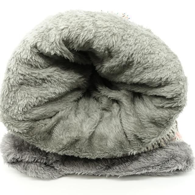 灰色 混色 3点セット ニット帽子 ネックウォーマー フェイスマスク 裏起毛の通販 by RAIN's shop｜ラクマ