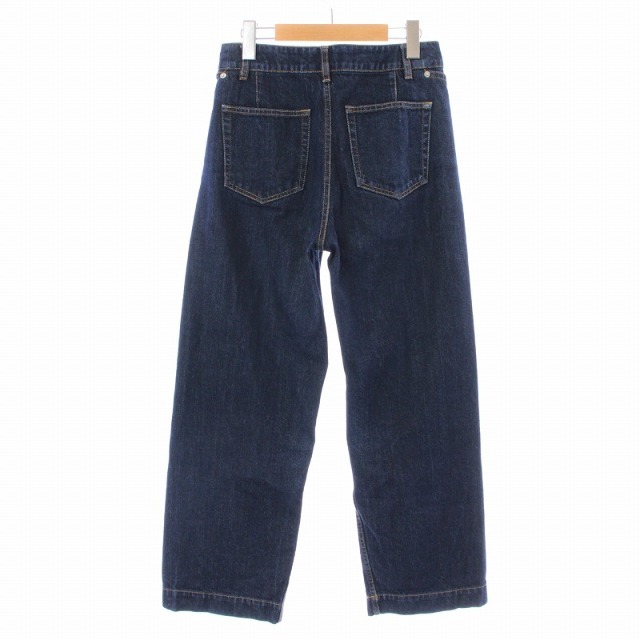 SLOBE IENA(スローブイエナ)のスローブ イエナ Le Denim デニムパンツ ジーンズ ワイド 36 S 紺 レディースのパンツ(デニム/ジーンズ)の商品写真