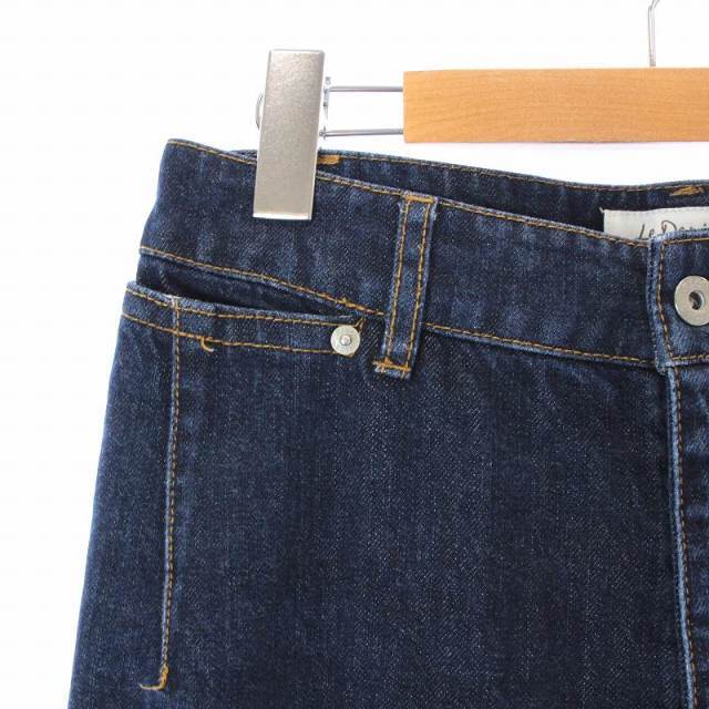 SLOBE IENA(スローブイエナ)のスローブ イエナ Le Denim デニムパンツ ジーンズ ワイド 36 S 紺 レディースのパンツ(デニム/ジーンズ)の商品写真