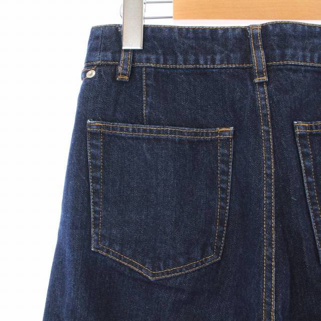 SLOBE IENA(スローブイエナ)のスローブ イエナ Le Denim デニムパンツ ジーンズ ワイド 36 S 紺 レディースのパンツ(デニム/ジーンズ)の商品写真