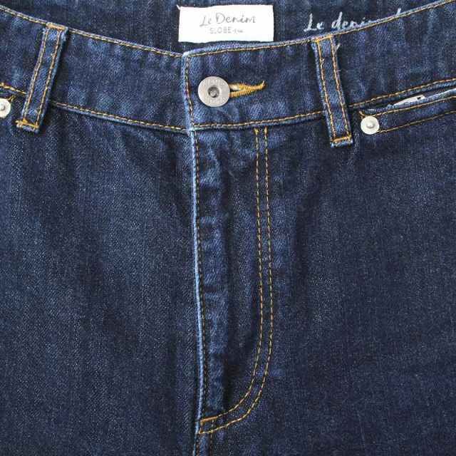 SLOBE IENA(スローブイエナ)のスローブ イエナ Le Denim デニムパンツ ジーンズ ワイド 36 S 紺 レディースのパンツ(デニム/ジーンズ)の商品写真