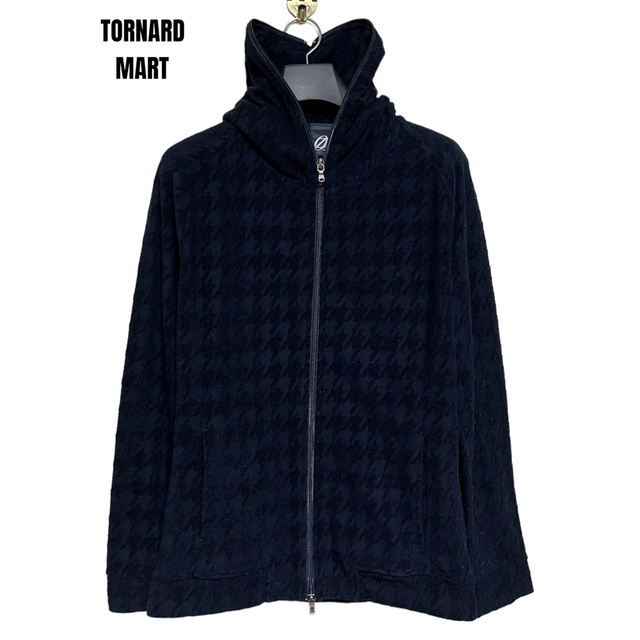 匿名発送　美品　TORNARD MART パイル生地千鳥デザインフーディ　M