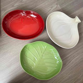 ルクルーゼ(LE CREUSET)のルクルーゼ　野菜プレート大　3点セット(食器)