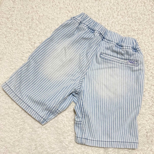 F.O.KIDS(エフオーキッズ)の【美品】【美品】F.O.KIDSハーフパンツ ストライプ size 100 キッズ/ベビー/マタニティのキッズ服男の子用(90cm~)(パンツ/スパッツ)の商品写真