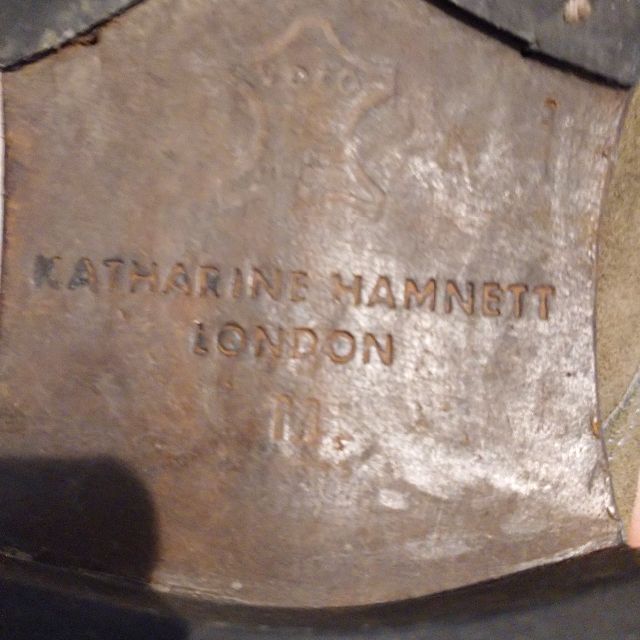 KATHARINE HAMNETT(キャサリンハムネット)の26.0cm～26.5cm スウェード素材 靴 キャサリンハムネット 茶色 メンズの靴/シューズ(ドレス/ビジネス)の商品写真