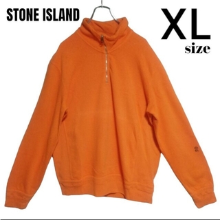 ストーンアイランド(STONE ISLAND)の☆STONE ISLAND☆ スウェット ハーフジップ　オレンジ　XLサイズ(パーカー)