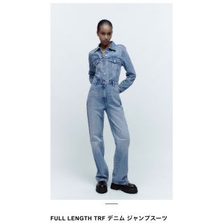 ZARA - 新品ザラZARAデニムジャンプスーツ ブルー Mの通販|ラクマ