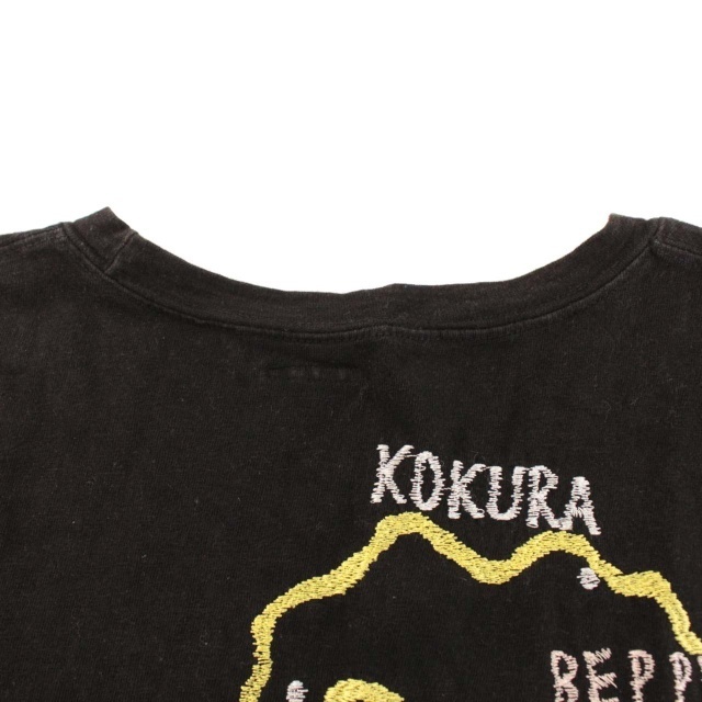 KAPITAL(キャピタル)のキャピタル kapital 地図Tシャツ カットソー 半袖 刺繍 L 黒 メンズのトップス(Tシャツ/カットソー(半袖/袖なし))の商品写真