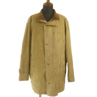 バーバリー(BURBERRY)のバーバリー コート メンズ サイズL 中古 カーキ BURBERRY 【中古】 | 服 秋冬ファッション ジャケット アウター ブランド 上着 男性 ノバチェック ノヴァチェック 防寒 Bランク(ステンカラーコート)