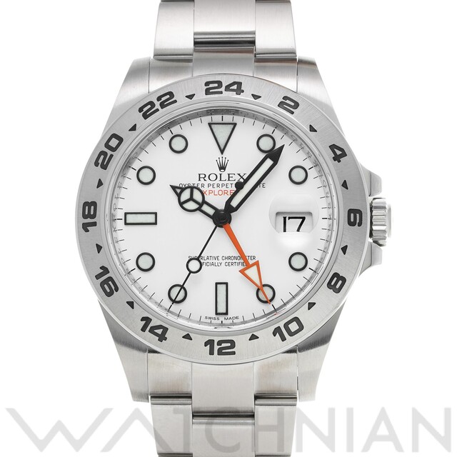 ROLEX - 中古 ロレックス ROLEX 216570 G番(2011年頃製造) ホワイト メンズ 腕時計