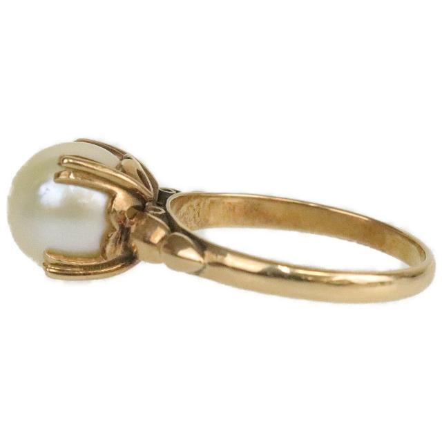 指輪 K18パールリング 約13号  ゴールド K18 パール 8.8mm 総重量3.0g  | ファッション 小物 真珠 アクセサリー ジュエリー 宝飾 ABランク