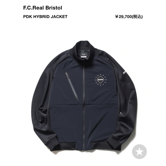 F.C.R.B.(エフシーアールビー)のブリストル　fcrb 2022年　PDKジャケット　xl ブラック メンズのジャケット/アウター(ブルゾン)の商品写真