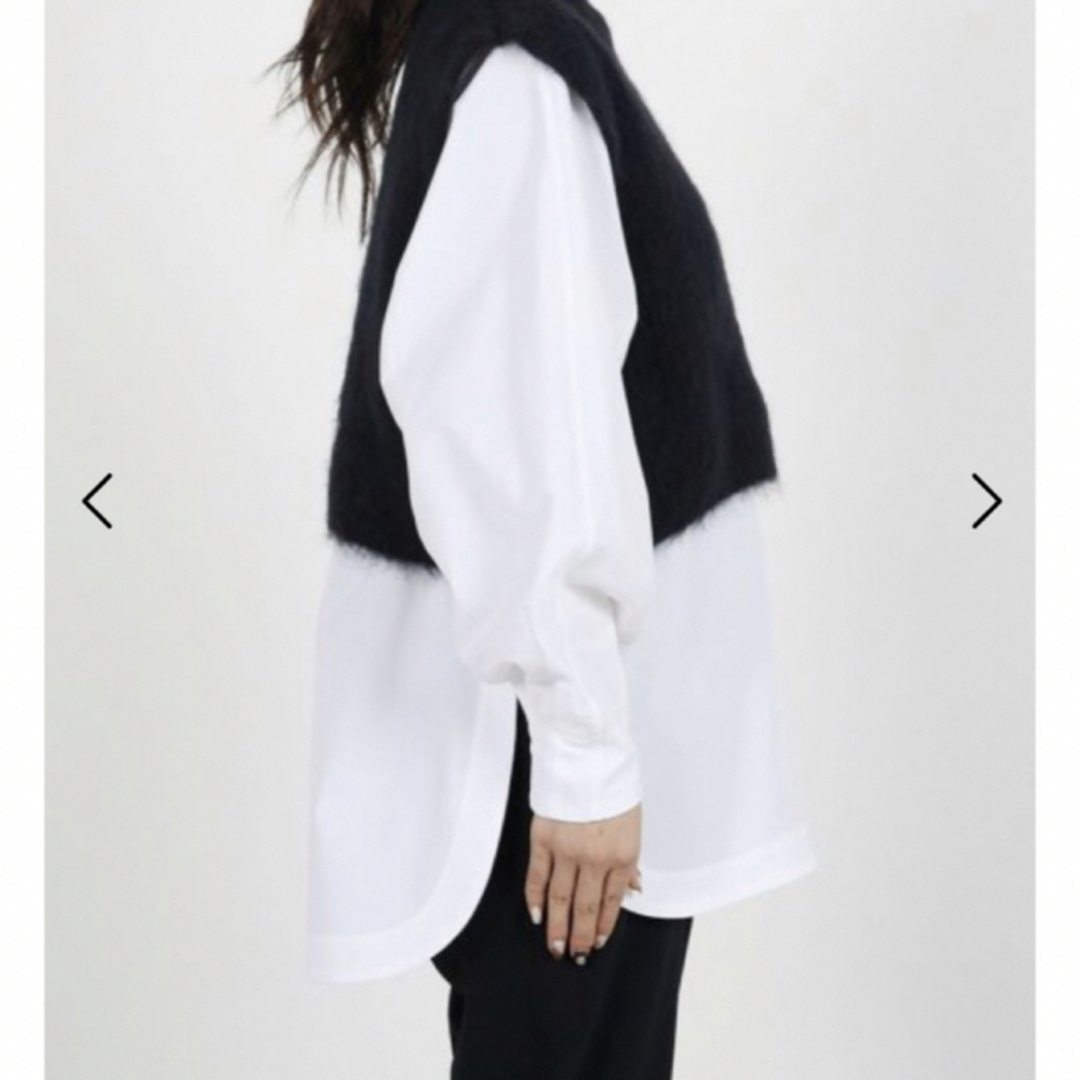 HYKE(ハイク)】 MOHAIR CROPPED VEST モヘア-