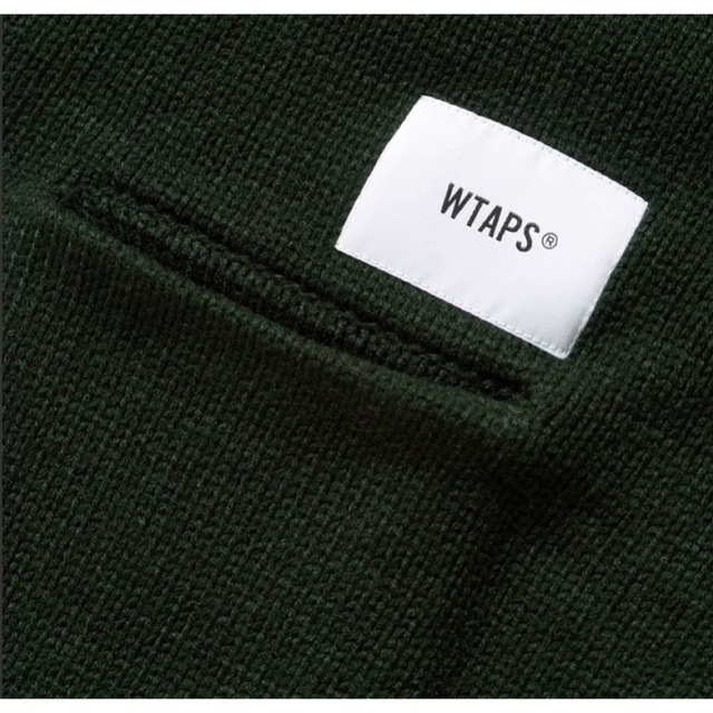 WTAPS ダブルタップス カーディガン サイズ:XL 21AW ヘビー ニット ジップ カーディガン PALMER / SWEATER ブラック 黒 トップス セーター 【メンズ】